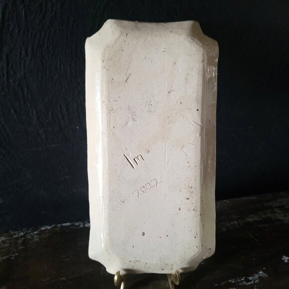 Vintage Studio Pottery Black Ceramic Plate With Cat Illustration, Cat Lover Gift - Picture 9 of 10